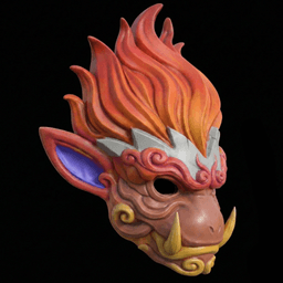Infernape Menpo Mask 3d model
