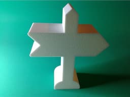 Direction sign, nestable box (v1) 3d model