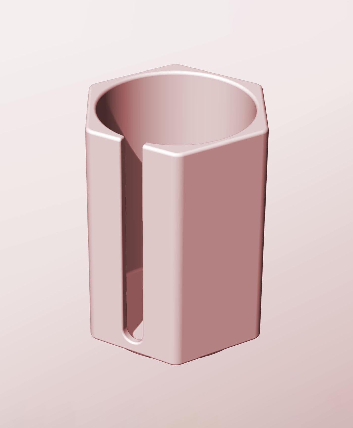 CH68-105-S Slotted container modular stackable module bin box 3d model