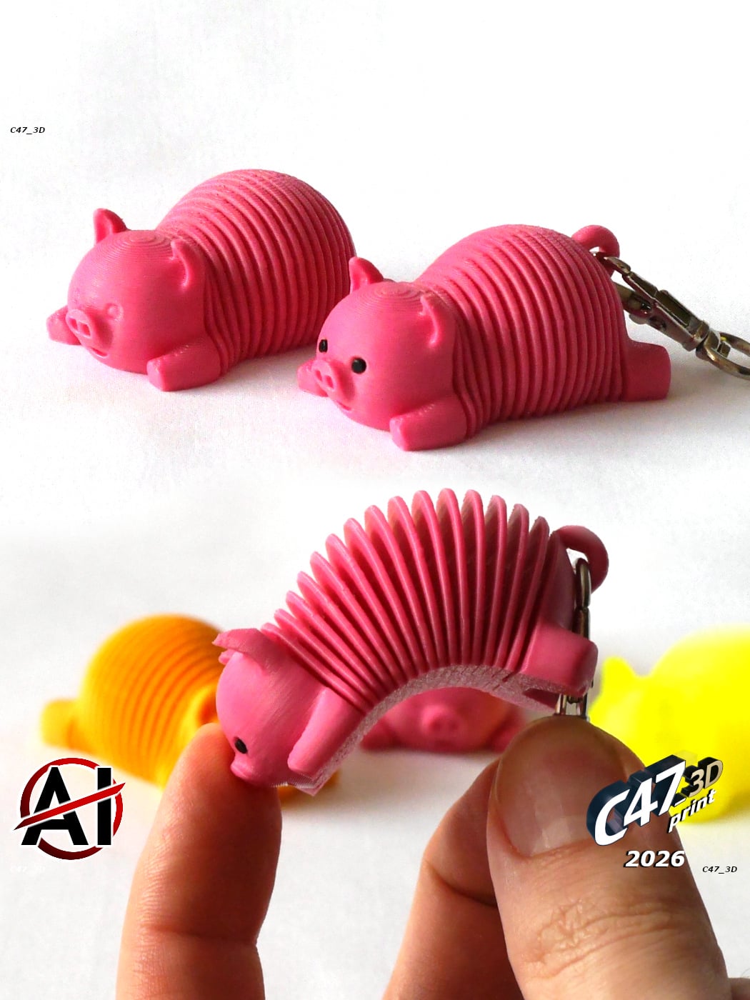 Springy Piggy 3d model