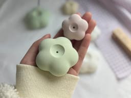 Puffy Flower Incense Holder | 2 Sizes 3d model