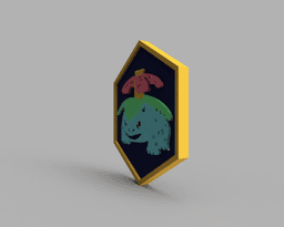 Venusaur Pokemon PokeCoin 3MF 3d model