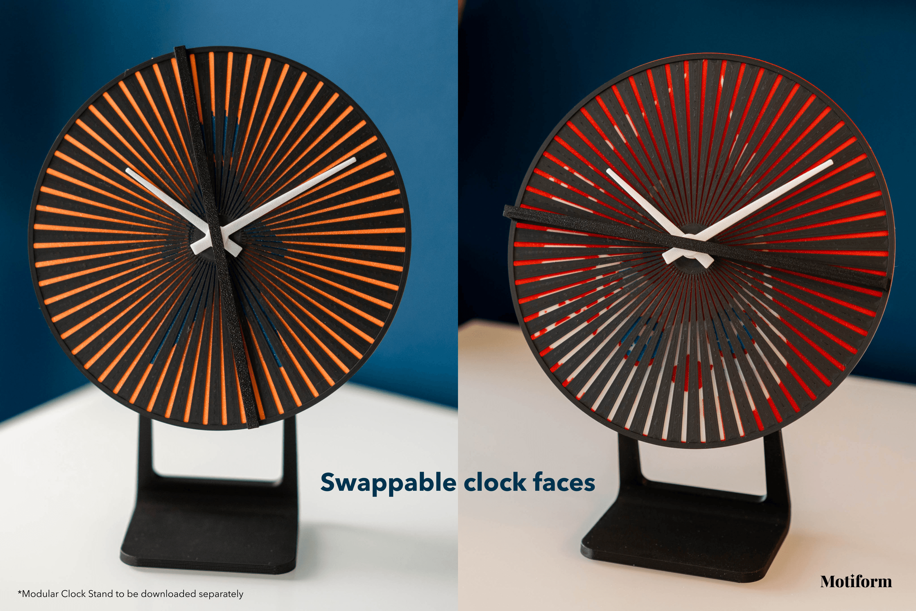 Human Walking Scanimation Clock Face 3d model