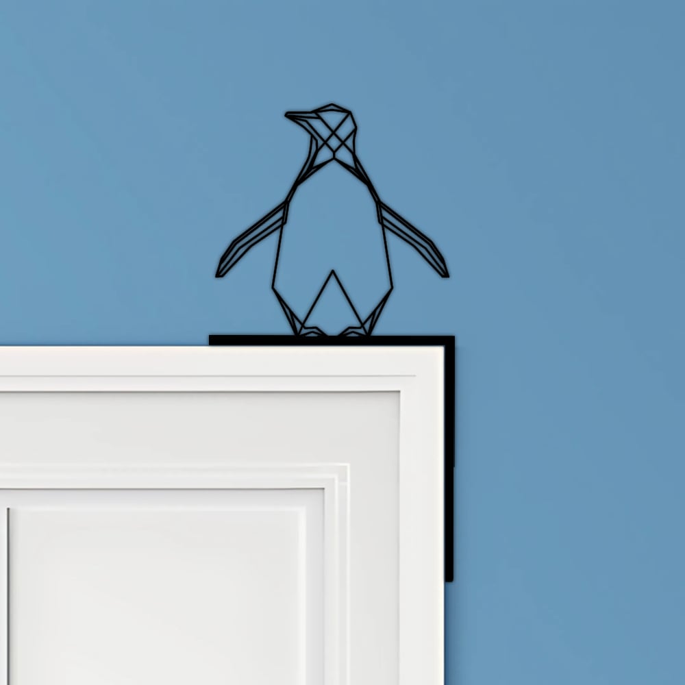 Penguin Door Corner Decor 3d model