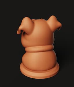 Smiling Dog Bust Multi-Color 3MF | Cute Animal | Bambu Ready 3d model