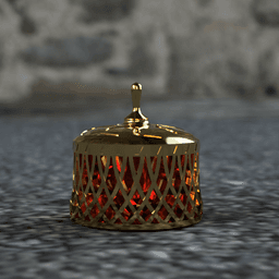 17th Century Ornate Baroque Regency Container 3d model