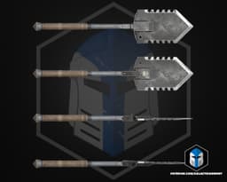 HD2 Entrenchment Tool - 3D Print Files 3d model
