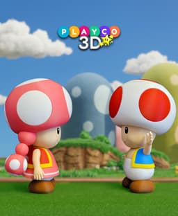 Toadette and Toad Ver. 2.0 3d model