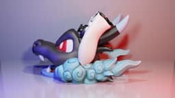 Mega Charizard X - Holder Controller 3d model