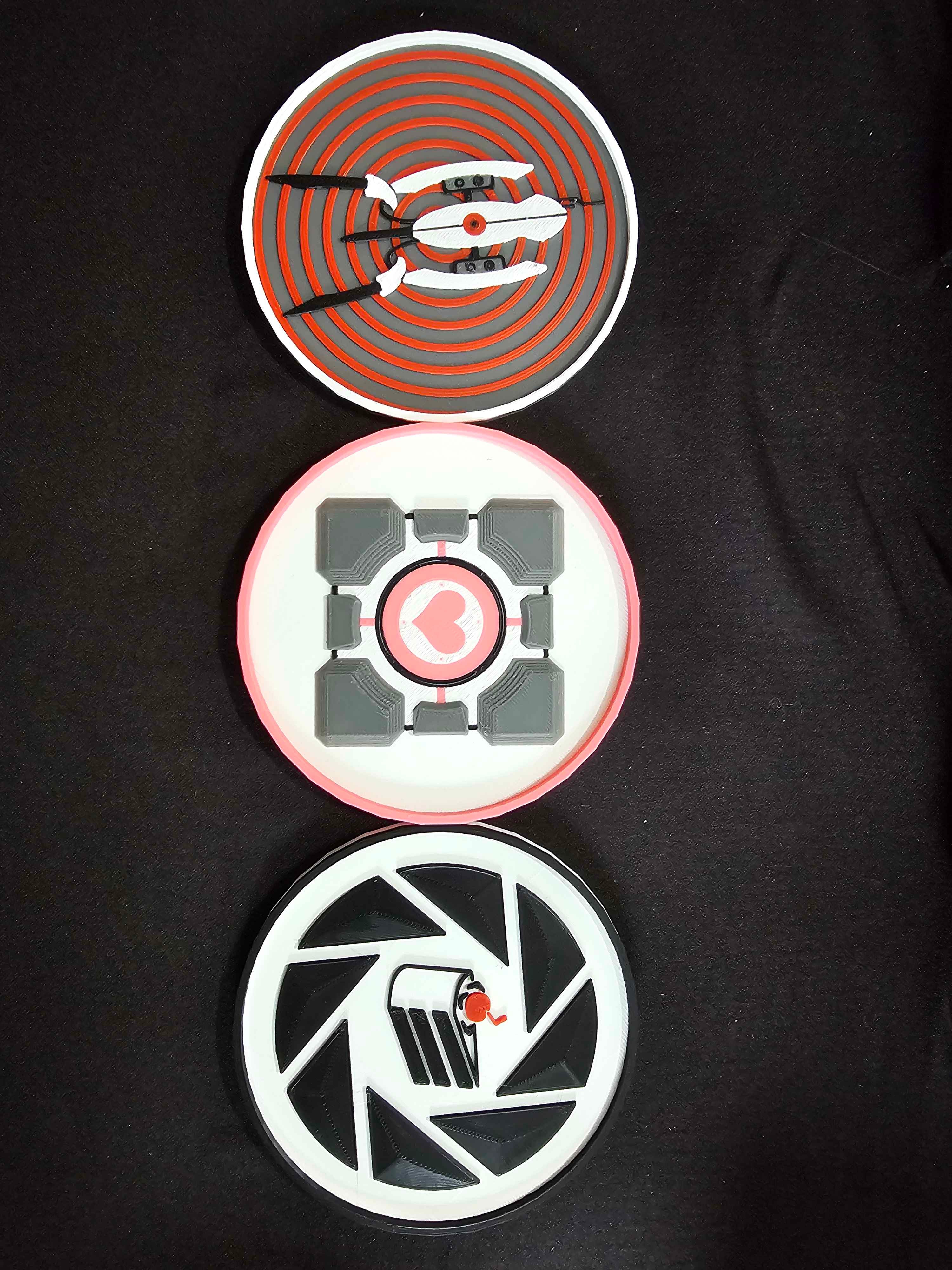 Portal Coaster Set.3mf 3d model
