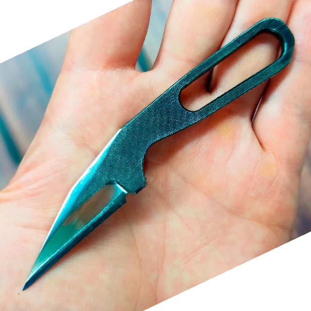 Skeleton mini knife from a metal file 3d model