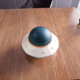 Retro-Futuristic UFO Model 3d model