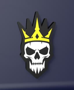 Skull King - LED Strip compatible 3d model