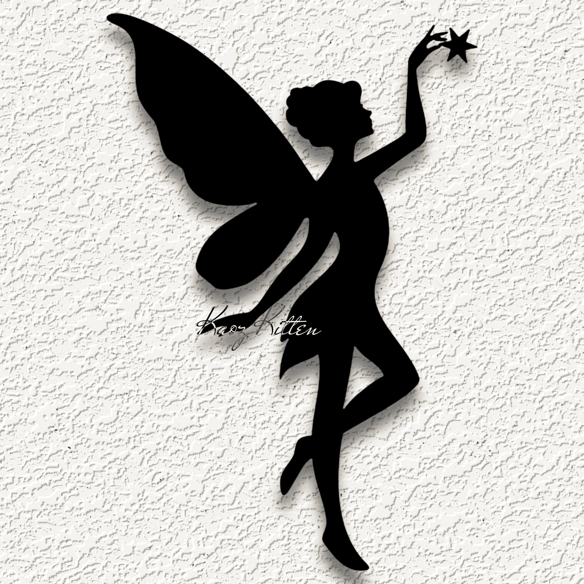 forest pixie fairy star wall art home decor 3d model