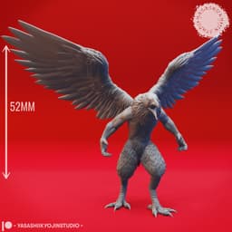 Wereraven - Tabletop Miniature 3d model