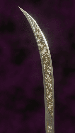 FANTASY SCIMITAR BLADE BALDURS GATE 3 3d model