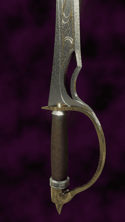 FANTASY SCIMITAR BLADE BALDURS GATE 3 3d model