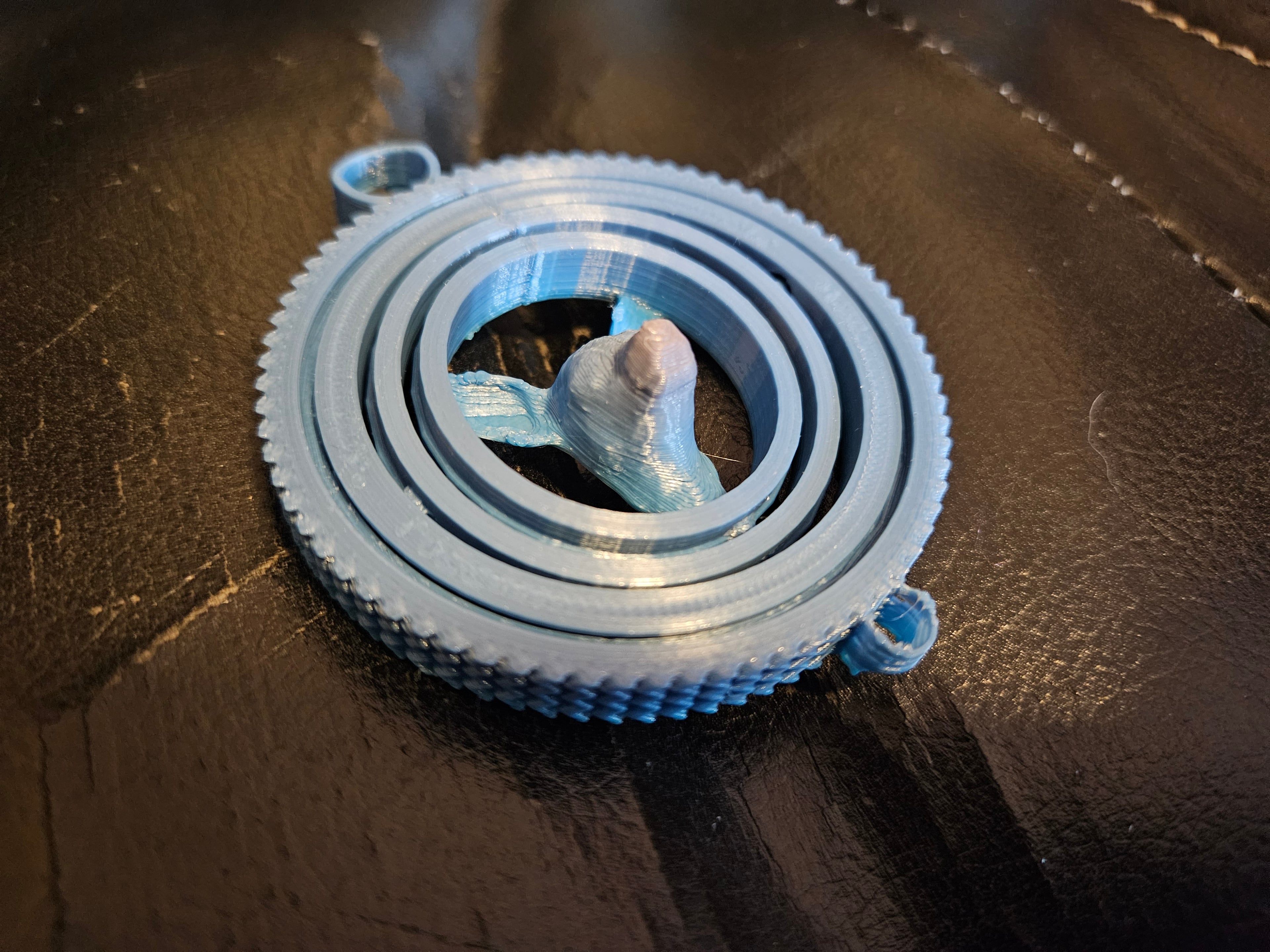 Gyro Dog Fidget Toy Keychain 3d model