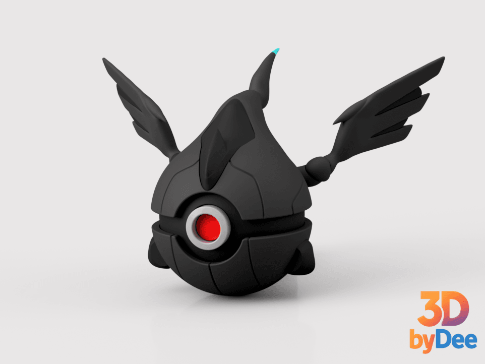 Zekrom Poke ball 3d model