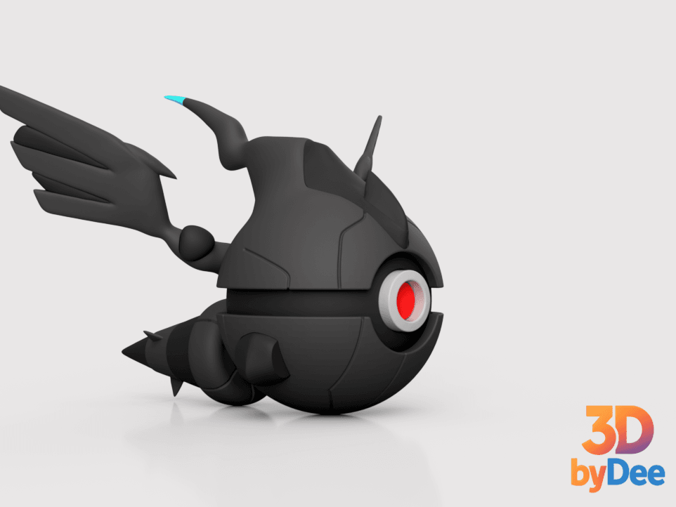 Zekrom Poke ball 3d model