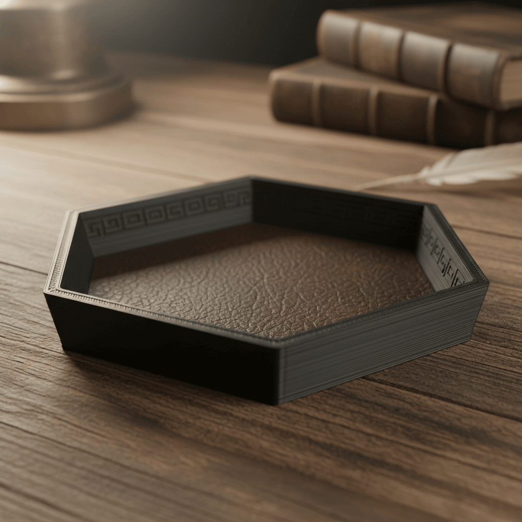 runebound hex dice tray 3d model