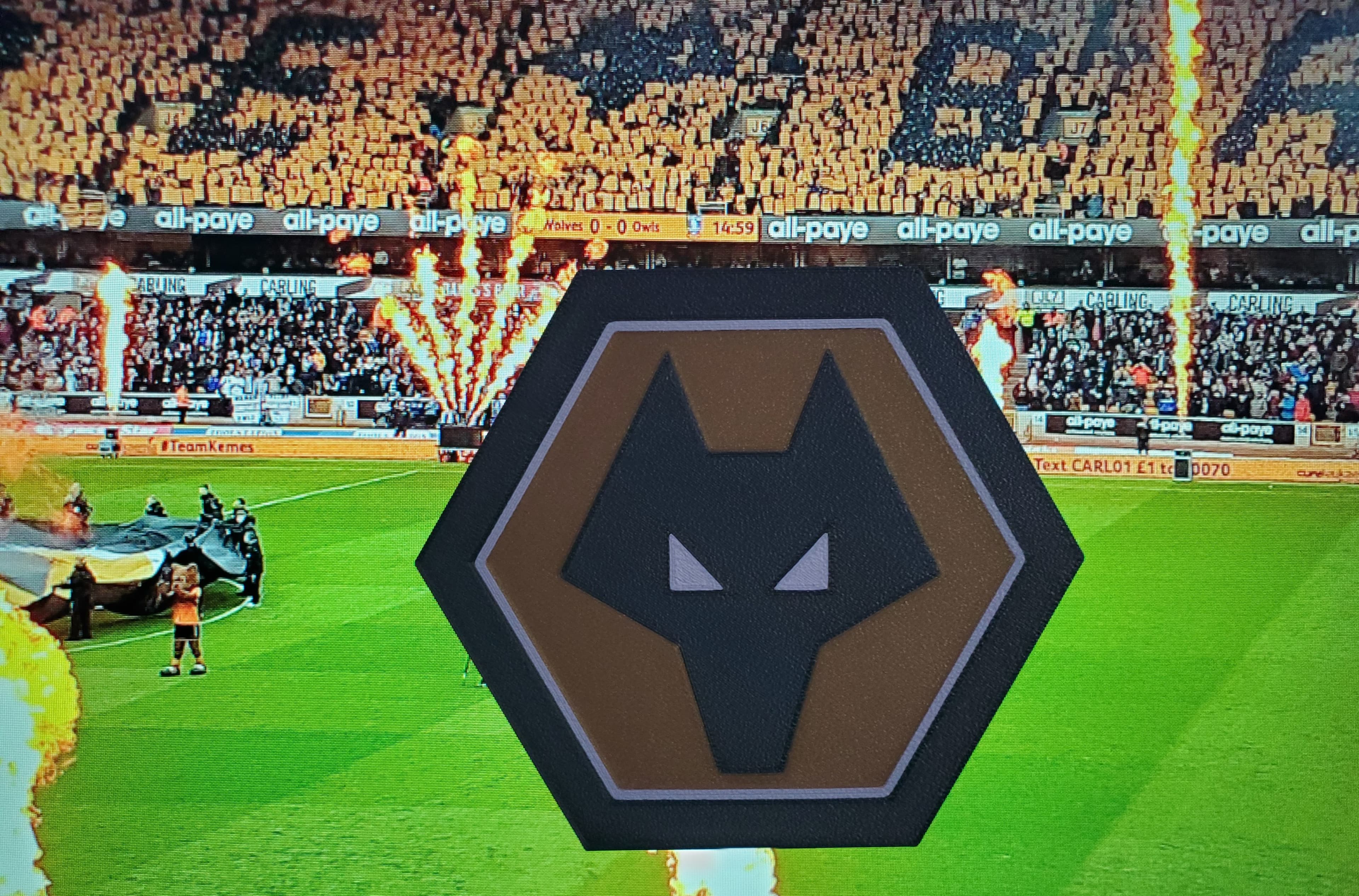 AMS Wolverhampton Wanderers FC coaster or plaque 3d model