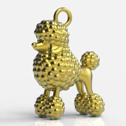 POODLE PENDANT 3d model