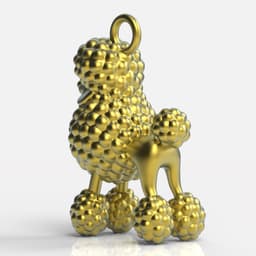 POODLE PENDANT 3d model