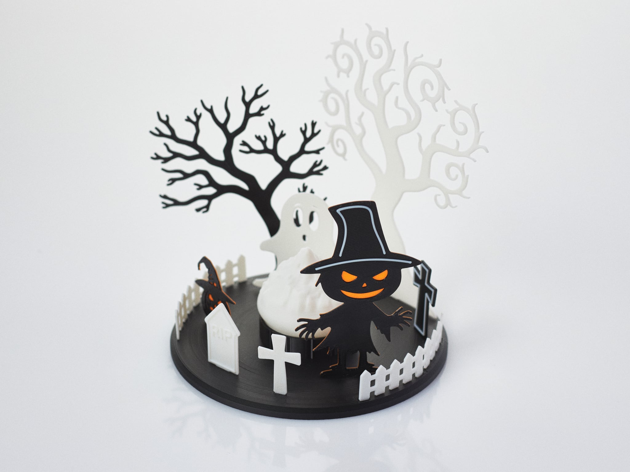 Cute Halloween Diorama 3d model