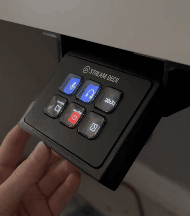 Elgato Stream Deck Mini - Retractable Desk Mount 3d model