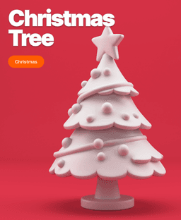 Cute Christmas Tree – Stylized Xmas Tree 3D Model 3d model