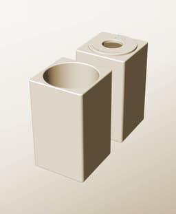 CS96-180-P Modular pierced component container modern decor 3d model