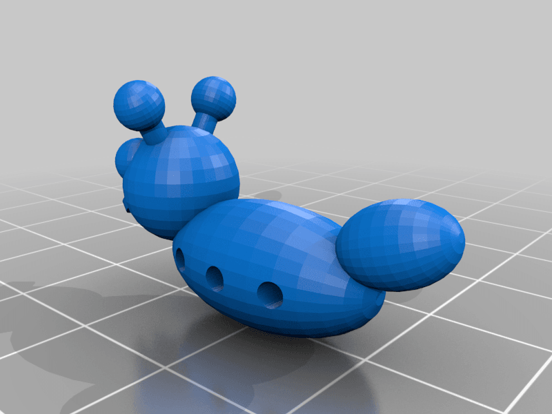Bug - optional legs 3d model