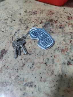 Ski snowboard keychain 3d model