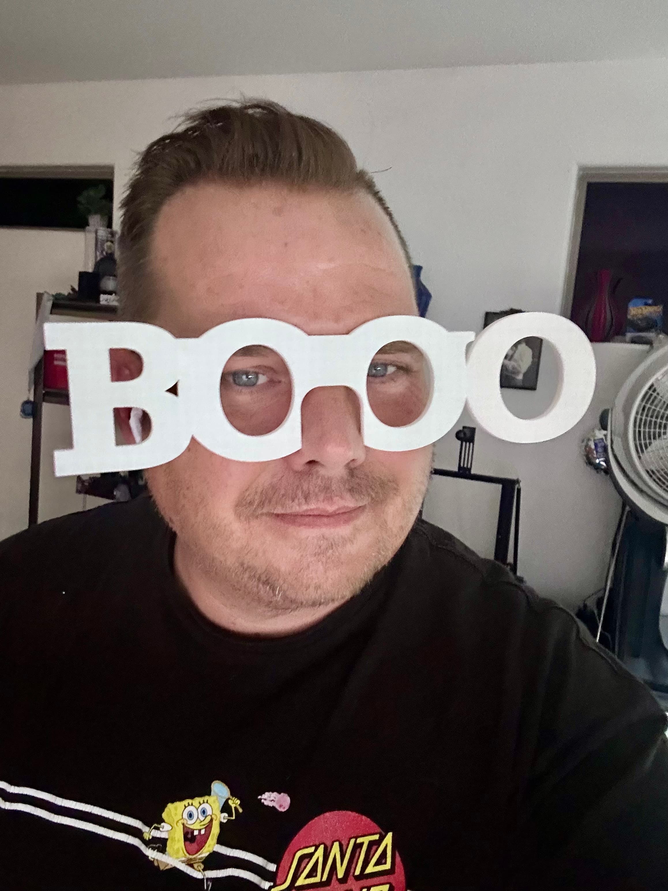 BOOOO GLASSES - GHOST GLASSES - HALLOWEENWEARABLE CONTEST 3d model