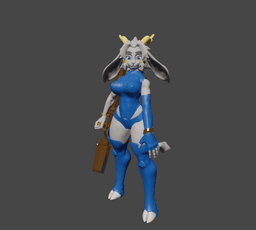 Anthropomorphic Fantasy Warrior v2.0 3d model