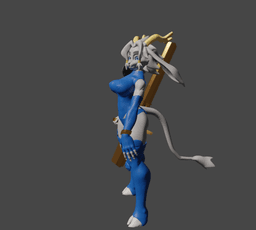 Anthropomorphic Fantasy Warrior v2.0 3d model