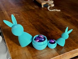 Modern Easter Bunny Container Set – Candy Box 3d model