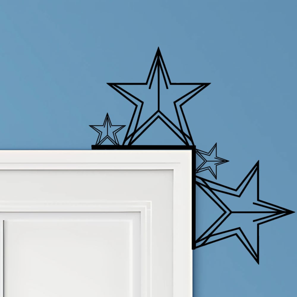 Star Door Corner Decor 3d model
