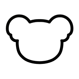Koala Face Cookie Cutter STL File - 4 inches 3d model
