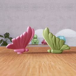 Butterfly Wing - Fantasy Insect Sculpture Tabletop Art 3d model