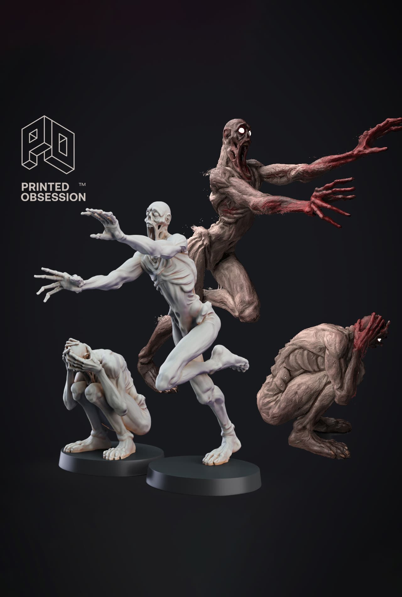 Shy Guy - Skin Walkers - PRESUPPORTED - Illustrated and Stats - 32mm scale 3d model