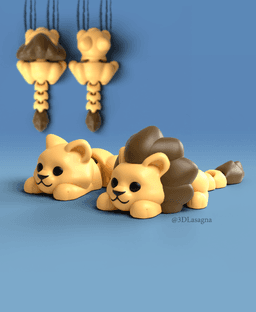 3DL Mini Lions 3d model