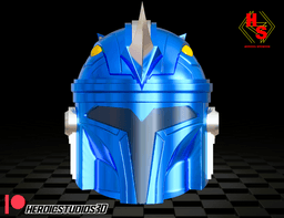 Blue Mando Helmet 3d model