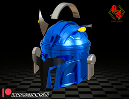 Blue Mando Helmet 3d model