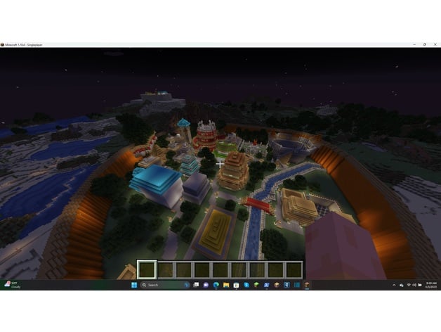 Minecraft Naruto Village 3d model