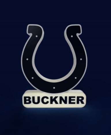 Indianapolis Colts Sign - LED Strip Compatible 3d model