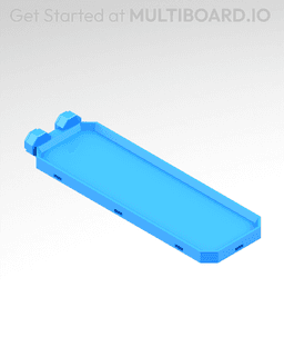 2x6 MU - Simple Bolt-Locked Shelf 3d model