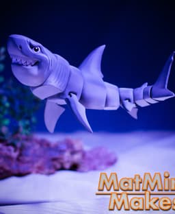 Great White Shark - Articulated Figure 3d model