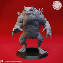 Slaad (Red) - Tabletop Miniature 3d model